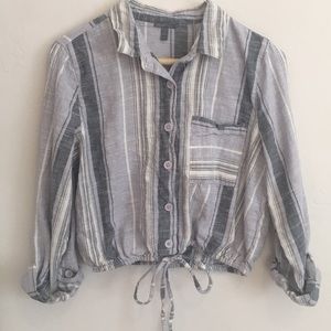 Cropped Button-Up